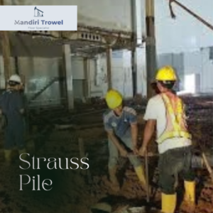 strauss pile untuk pagar beton