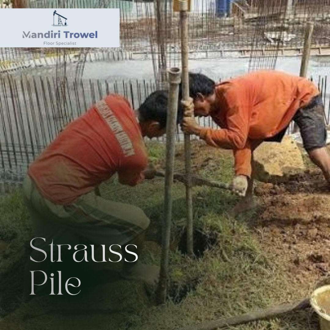 strauss pile untuk pagar beton